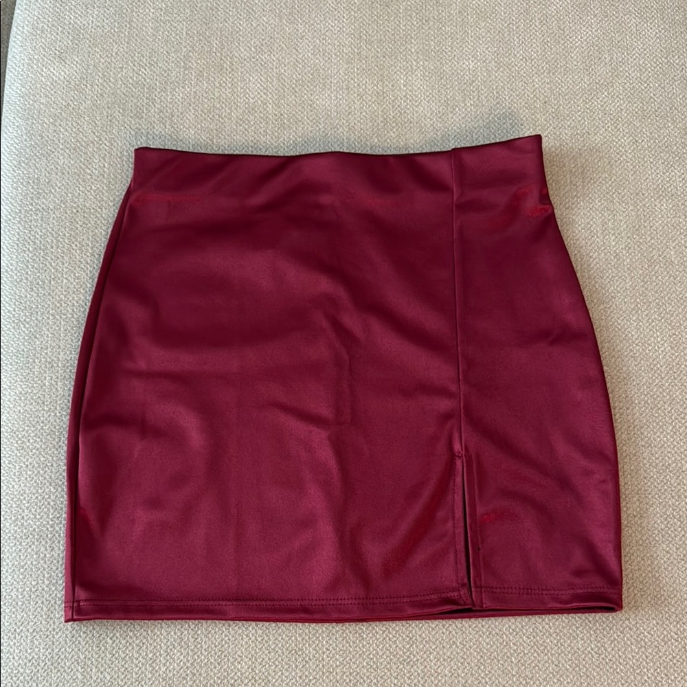 Elegant Burgundy Skirt